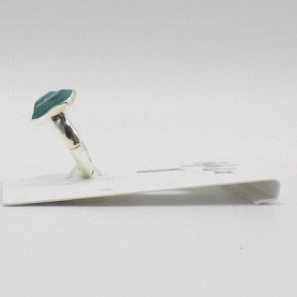 Style & Co Silver-Tone Imitation double Stone Stretch Ring - Picture 2 of 4